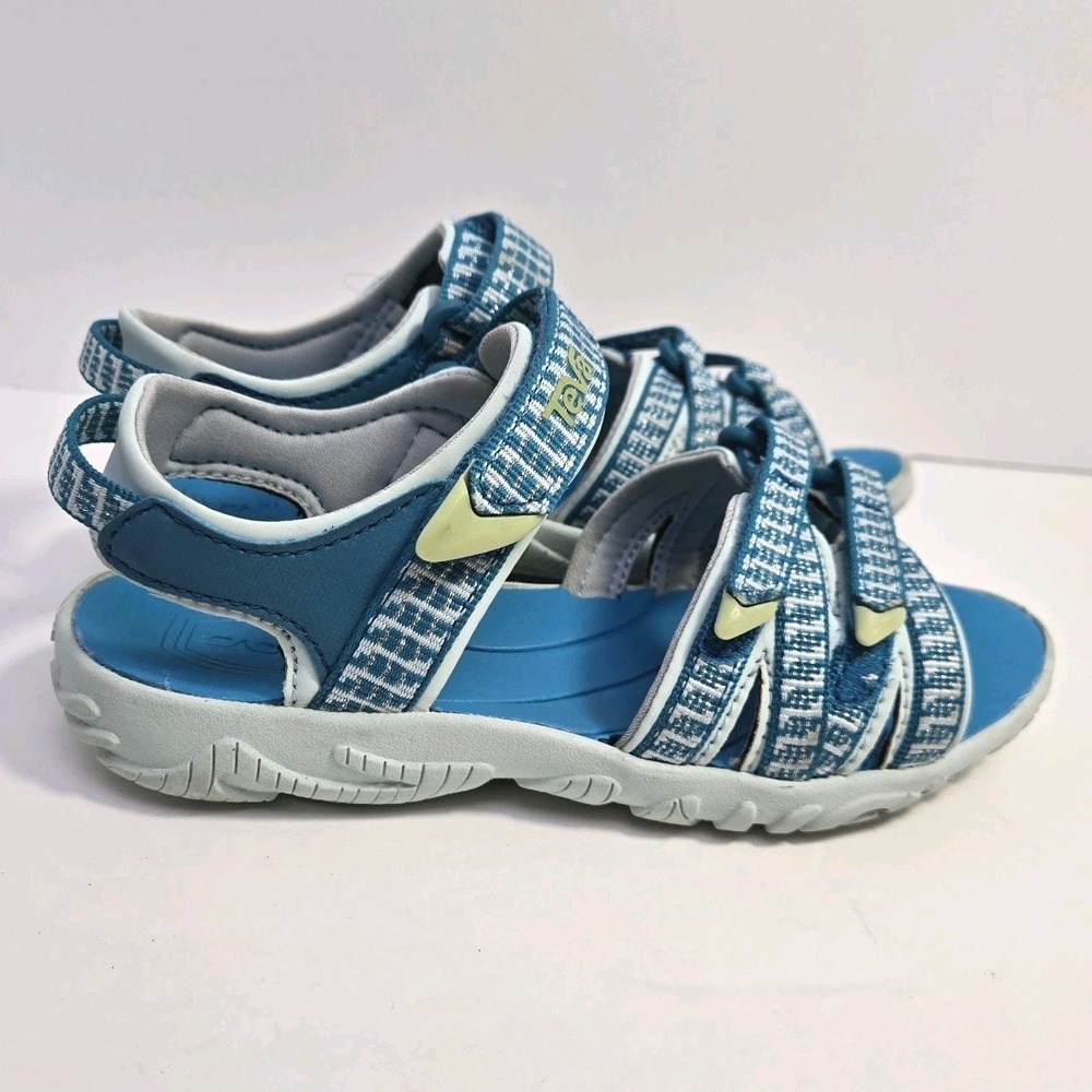 Teva‎ Kids Tirra Sandals Girls Size 13 Teal WaterProof Shoes Lightweight